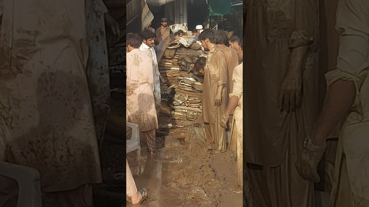 After floods situation, cheena bazar mingora swat || Swat floods 15 Aug 2025 😔 😢