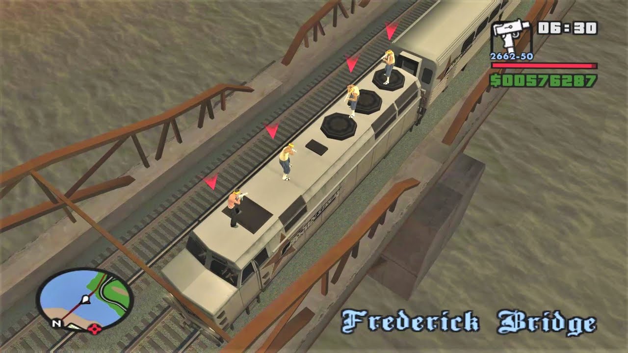 What happens if you steal the Damn Train and go around the map backwards? - GTA San Andreas