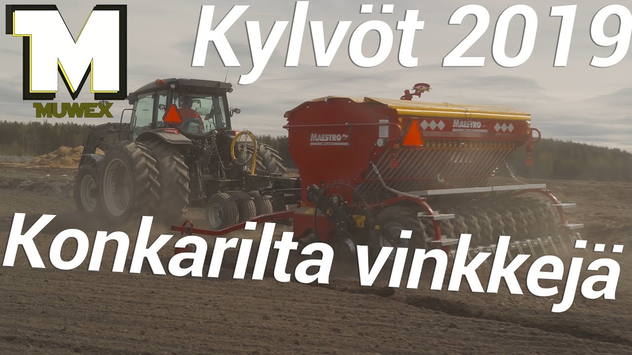 Konkarin vinkkejä - Kylvöä Valtra A114 Junkkari Maestro 3000 Plus - 2019