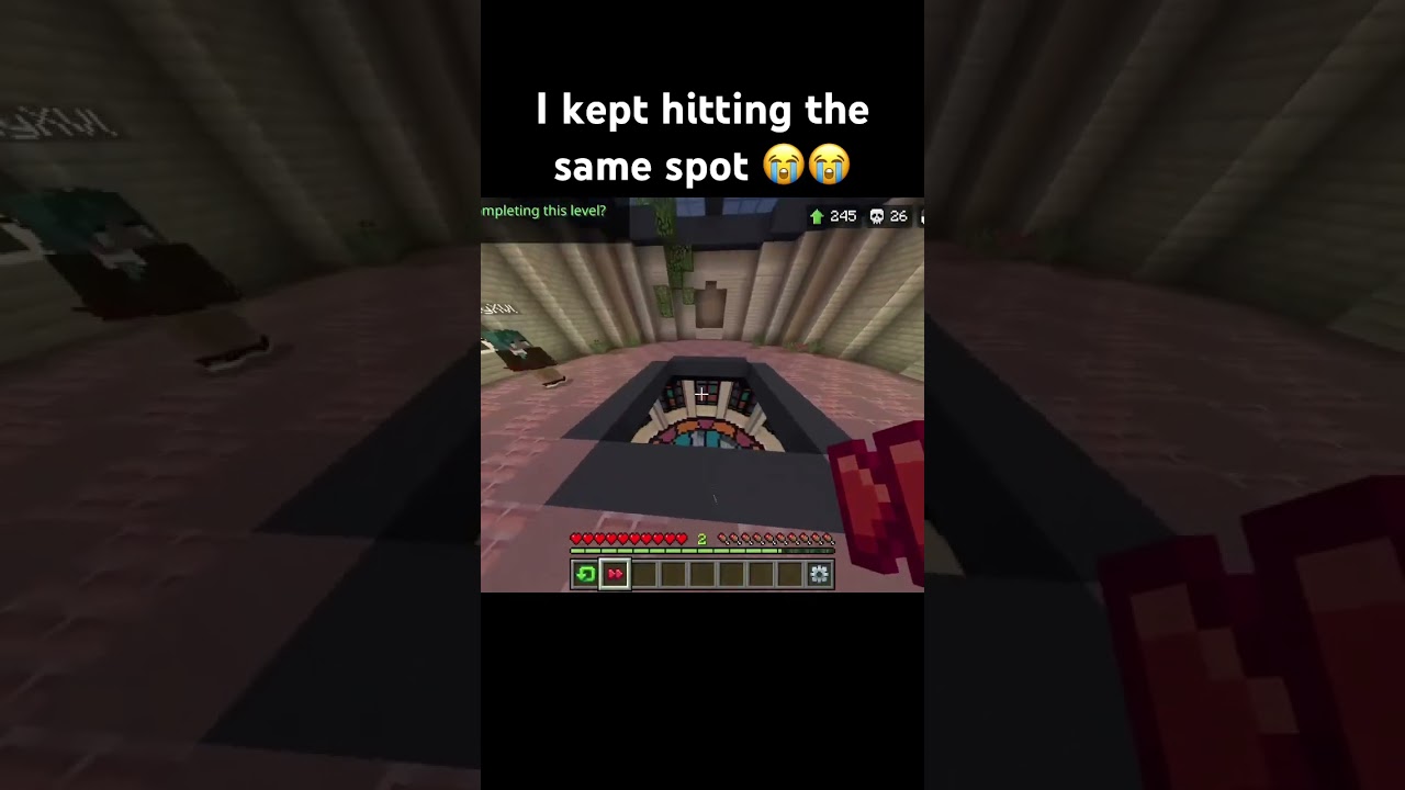 I kept hitting the same spot 😭😭 