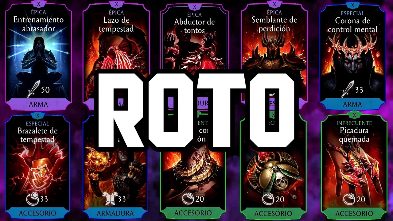 REVIEW EQUIPAMIENTOS - Torre DEMONIACA | Mortal Kombat Mobile