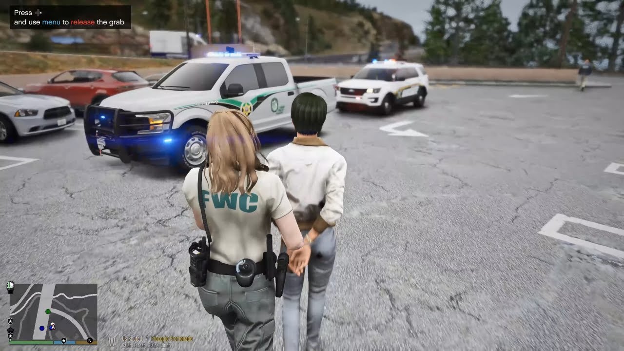 Gta 5 LSPDFR Playing As a Female FWC State Law Enforcement Officer - F150 Forest Area Patrol