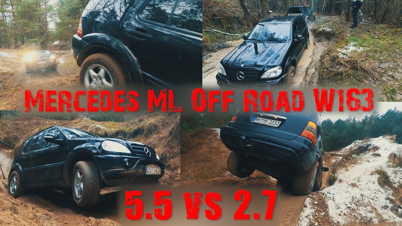 Mercedes ML 55 AMG vs 2 7 CDI Off Road 4x4 na torze offroad w Goleniowie