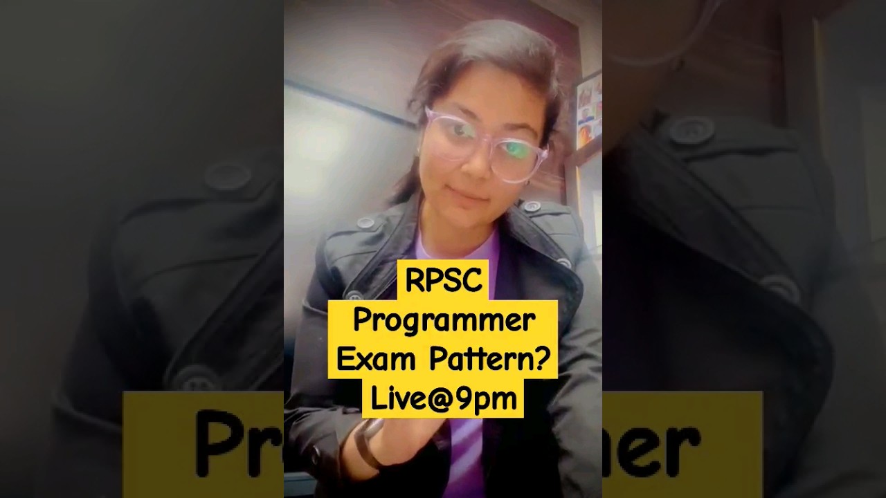 RPSC Programmer 2024 Exam Pattern and Syllabus #shorts