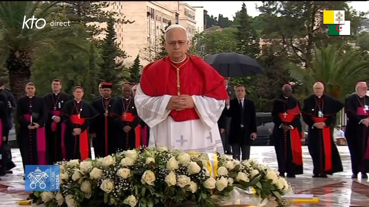 Visite du pape #L&eacute;onXIV au M&eacute;morial du martyr (Alger) #PapeenAlg&eacute;rie