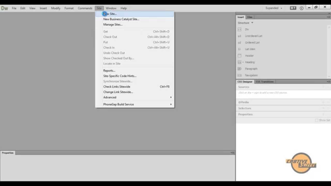 How to create a local root folder in Dreamweaver Creative Cloud