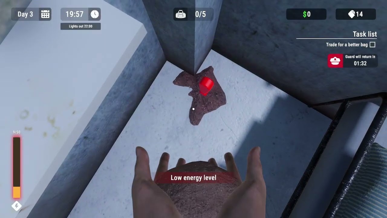 Prison Escape Simulator end of day 3 going to day4