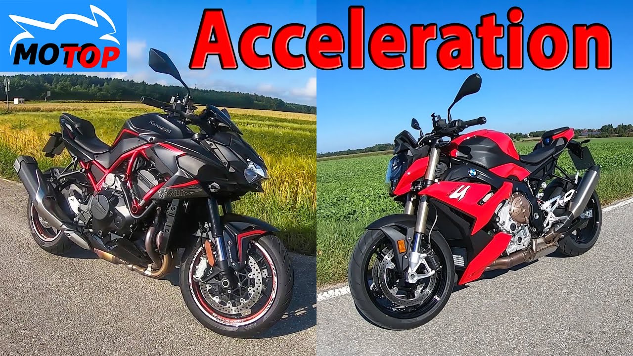 KAWSAKI ZH2 vs BMW S1000R - ACCELERATION Comparison - GPS measured