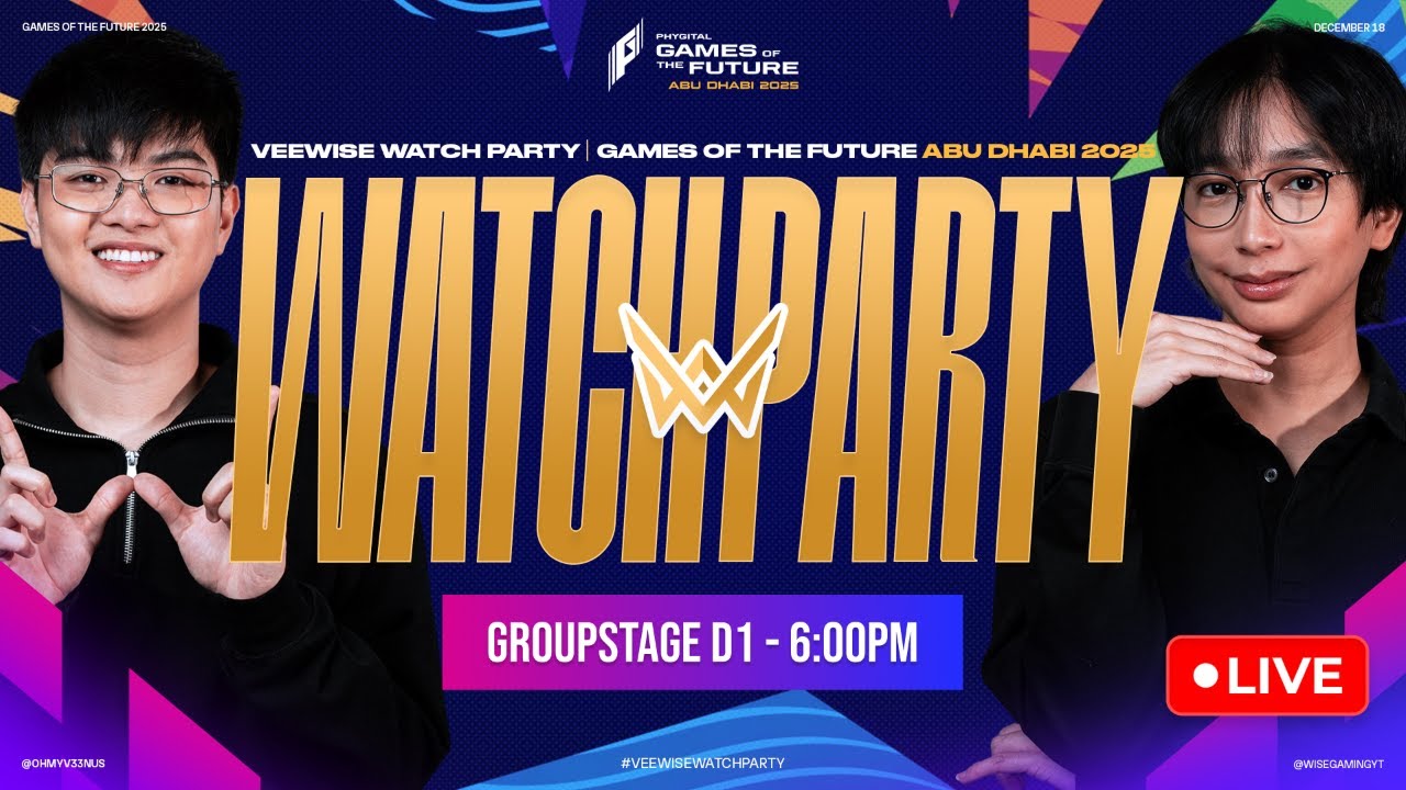 GAMES OF THE FUTURE 2025 | GROUP STAGE DAY 1 WATCH PARTY