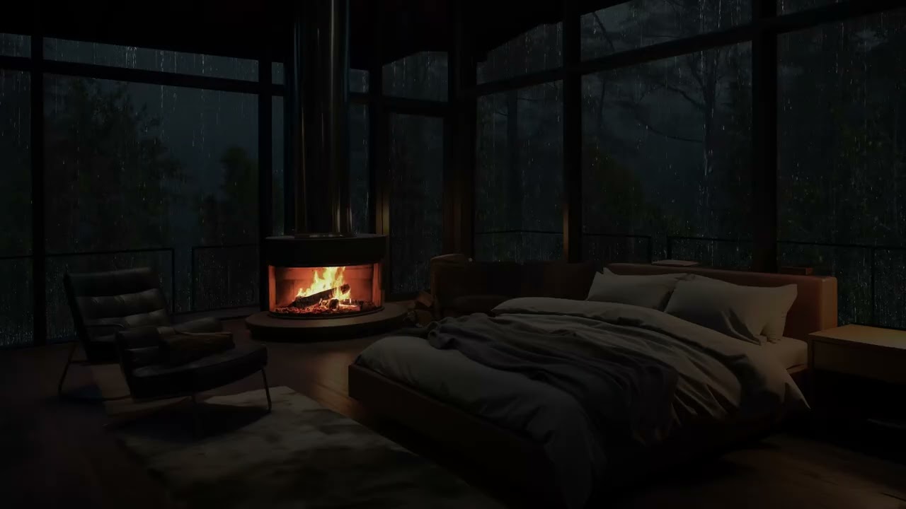 Chuva Suave na Floresta Tropical 🌙🌧️ Cabana Aconchegante para Dormir e Desestressar