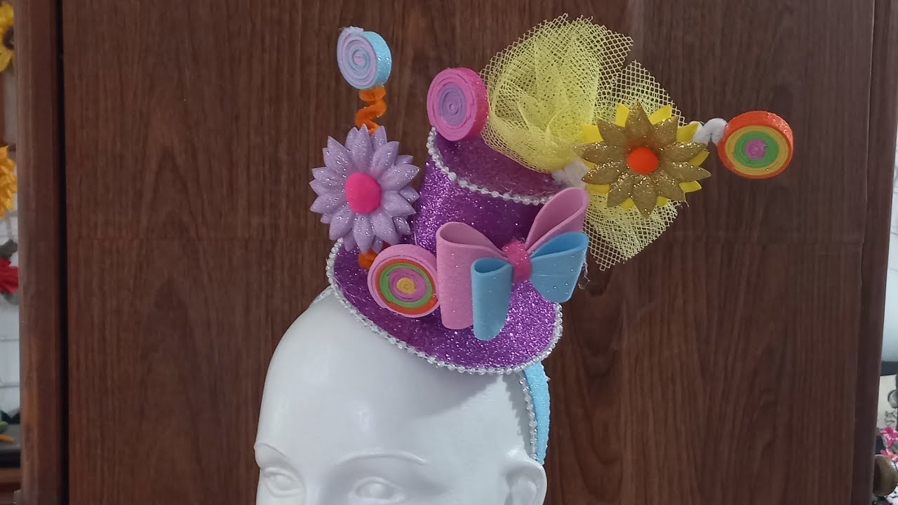 Sombrero loco en diadema!!!🤩😍