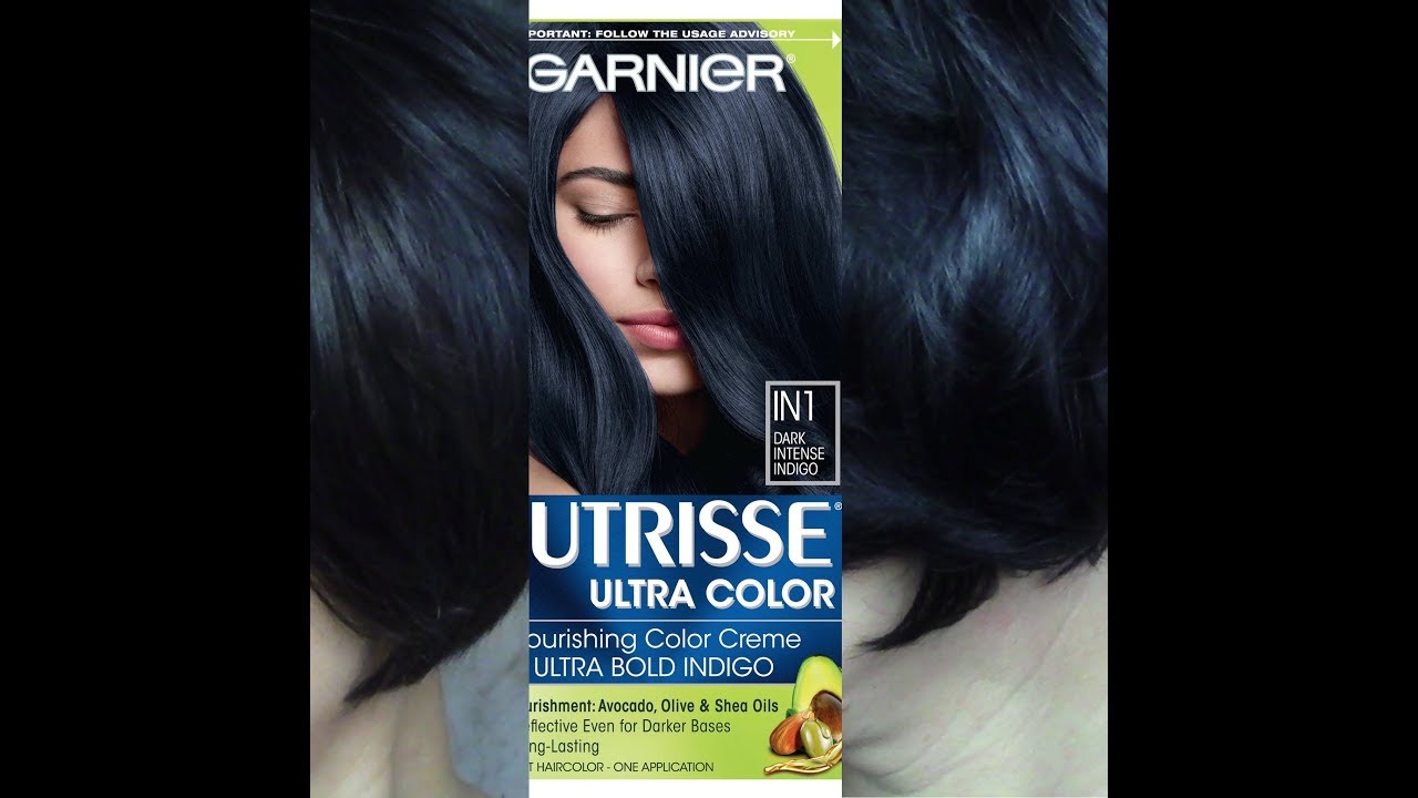 Garnier Nutrisse Dark Intense Indigo IN1 Demo & Review