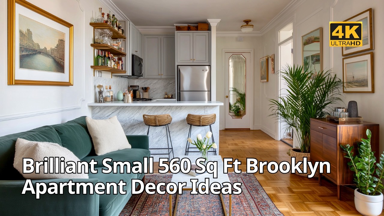 BRILLIANT SMALL SPACE DESIGN | A Parisian Style 560 Sq Ft Brooklyn Apartment