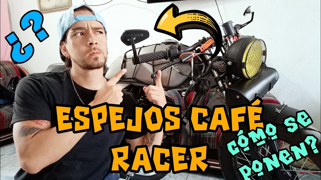 ¡ESPEJOS CAFE RACER!     ¿como se ponen? 🤔