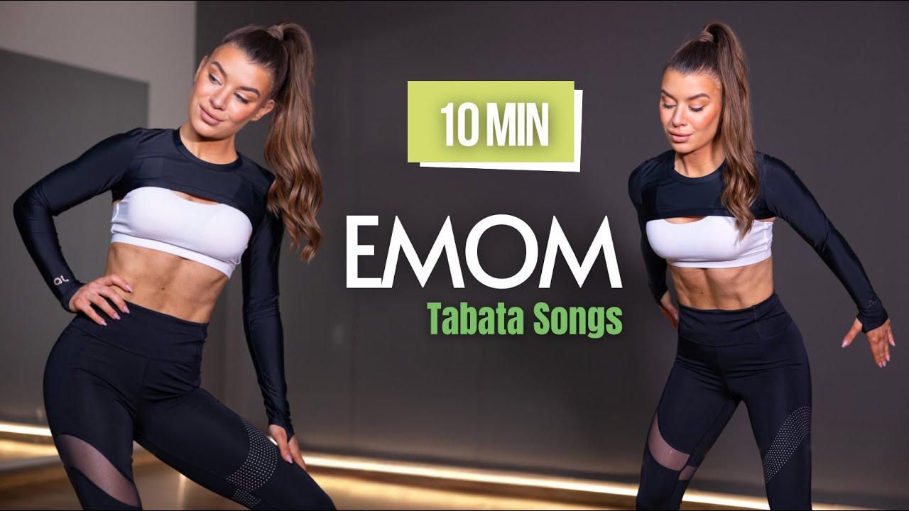 10 MINUTE EMOM Tabata Songs Workout | Full Body No equipment Julia Mazur
