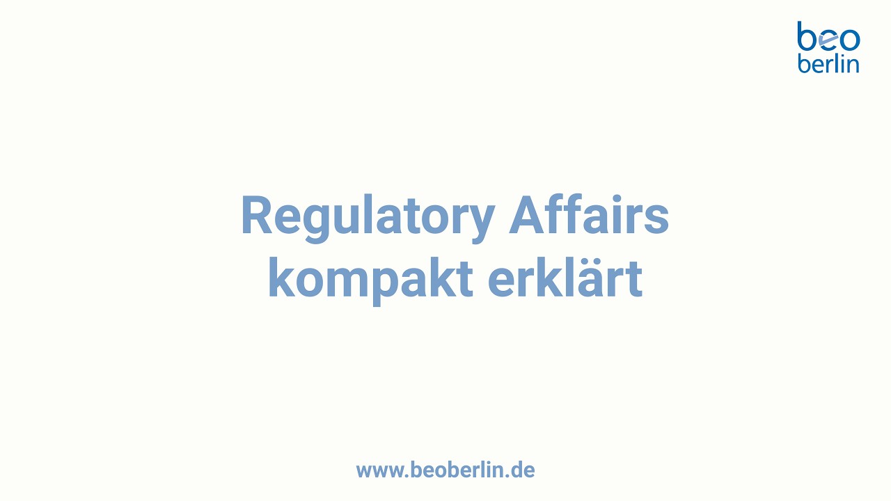 Regulatory Affairs – kompakt erklärt