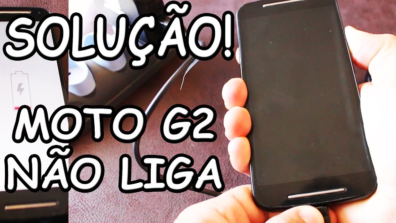 Solução!Moto G2 travou não liga nem carrega a bateria! Moto g2 brickado