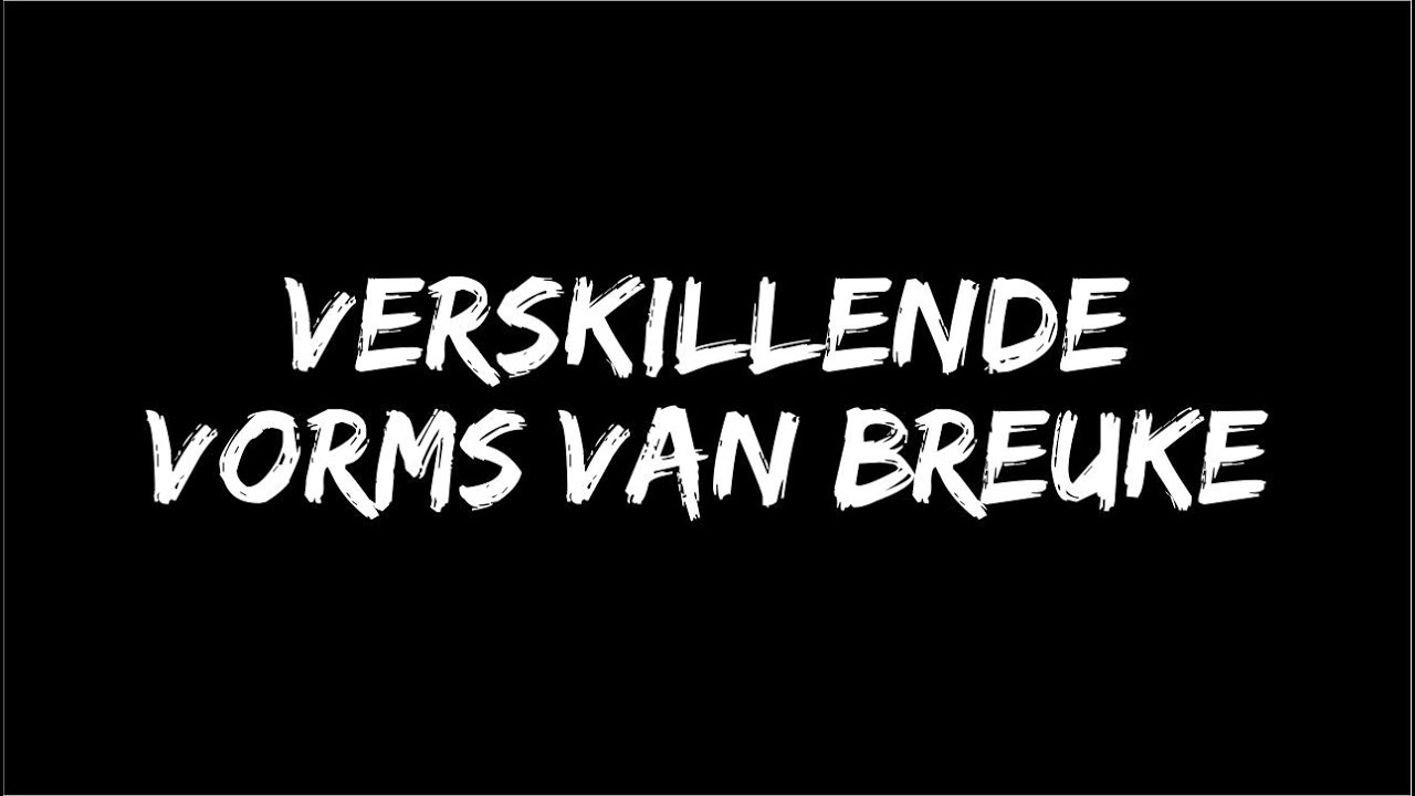 Verskillende vorms van breuke