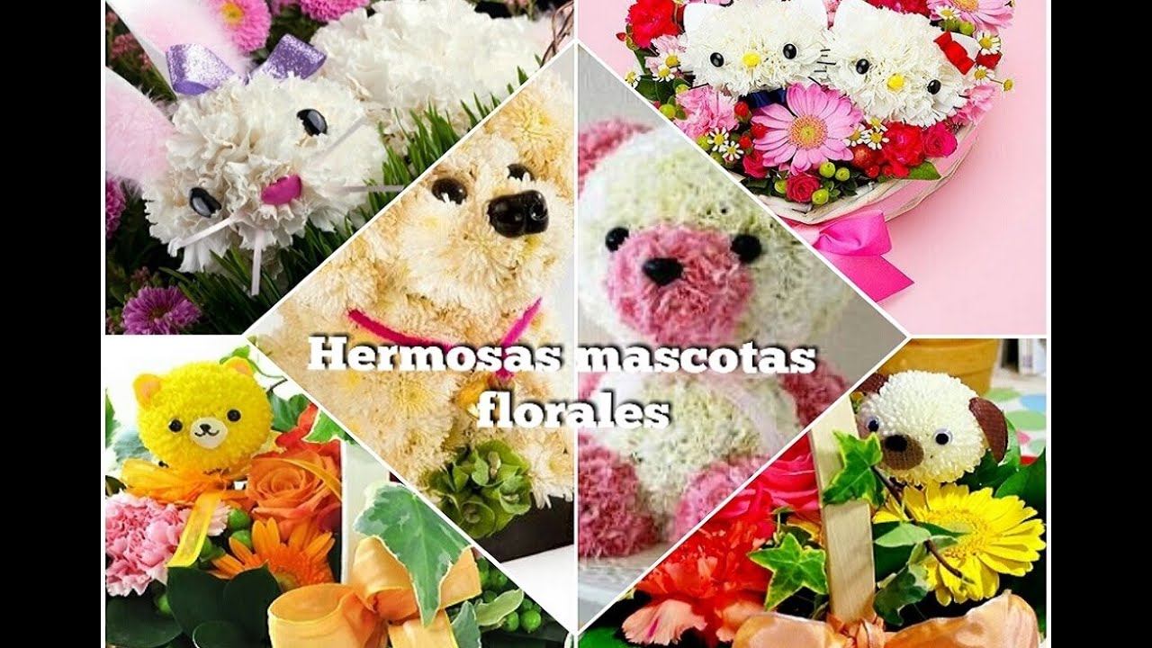 Arreglos florales para mamá - 15 hermosos arreglos con MASCOTAS FLORALES / Ronycreativa