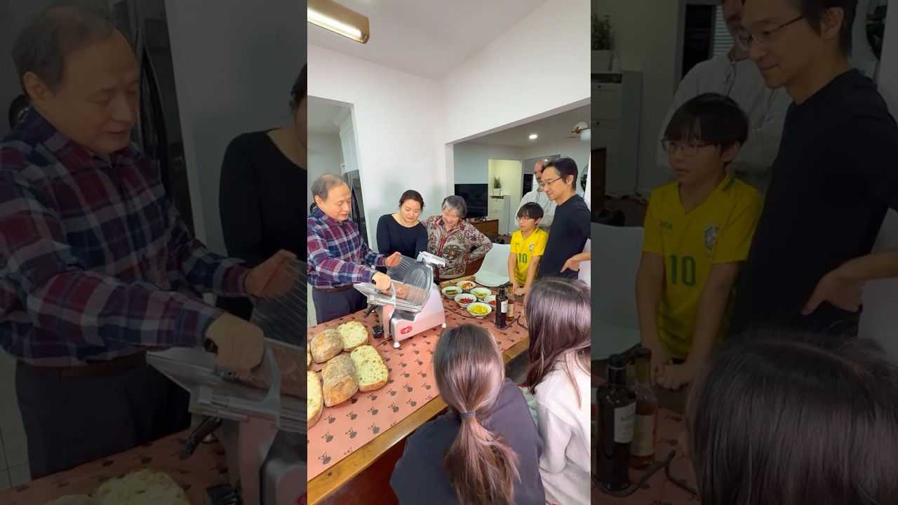 Italian sandwich party with my Korean family