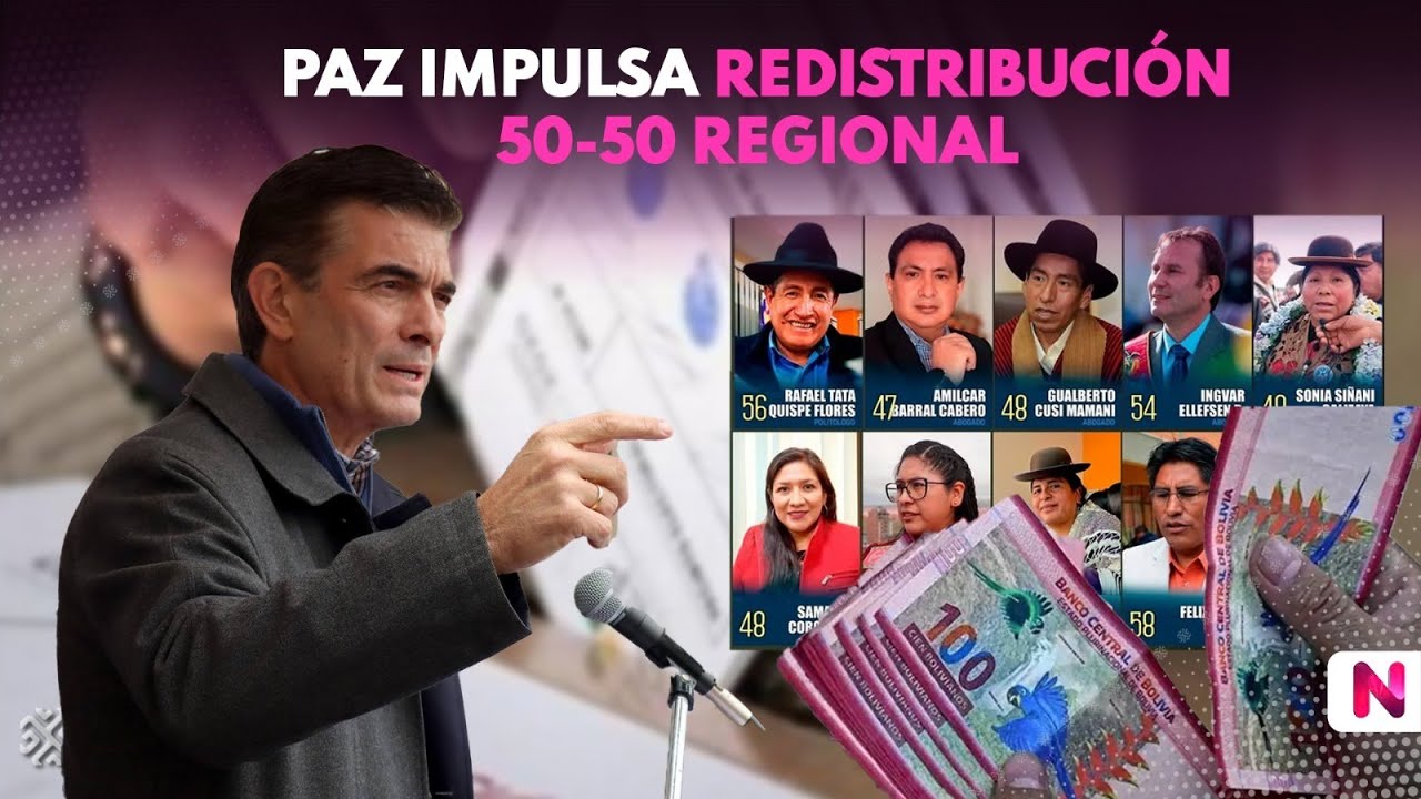 Paz impulsa redistribución 50-50 regional  | Noticiero Popular | 21-01-2026