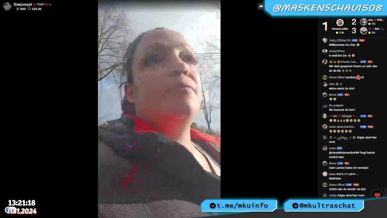 TikTok Restream TheBlairWitchPüppi (erster richtiger Stream) Teil 2 11.11.2024