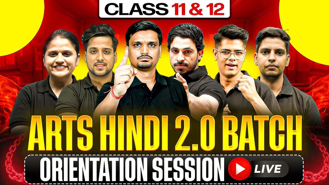 Class 11 & 12 Arts Hindi 2.0 Batch Orientation Session LIVE 🔥 | Pw Arts Hindi Medium