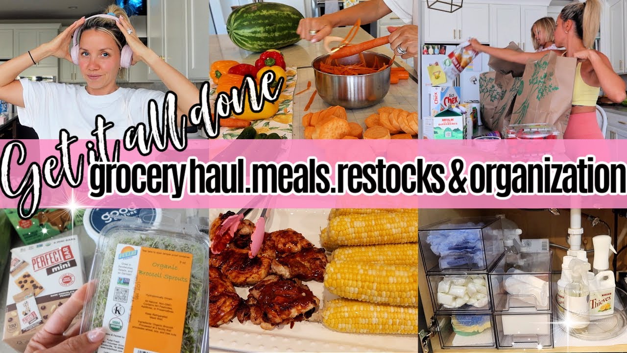 Get It All Done | Whole Foods Haul, Fridge Clean Out, Blackstone Dinner & Summer Mom Life Reset