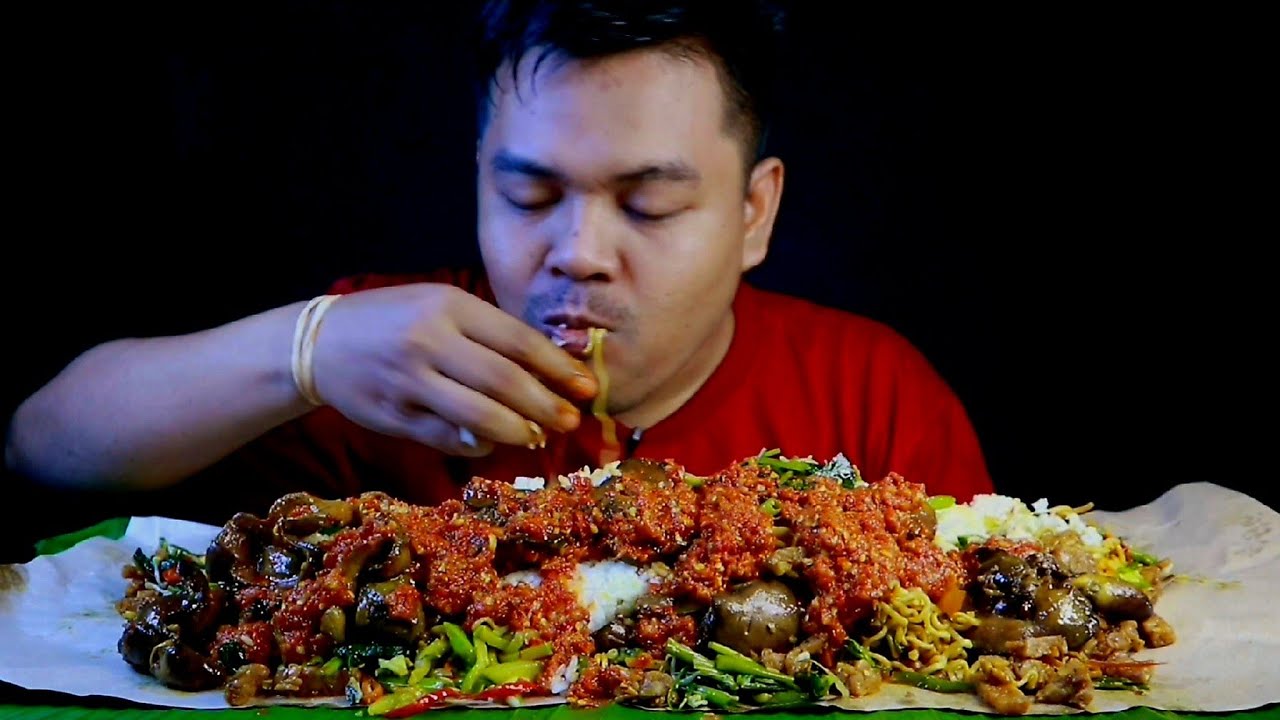 MUKBANG 5 PORSI NASI RAMES SUPER PEDAS FULL SAMBEL
