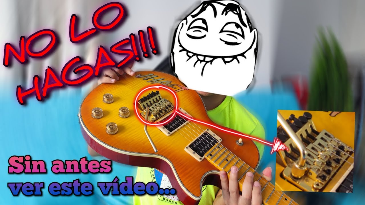 ¿SE PUEDE CAMBIAR LA AFINACIÓN DE UN PUENTE FLOYD ROSE?  by JHAET