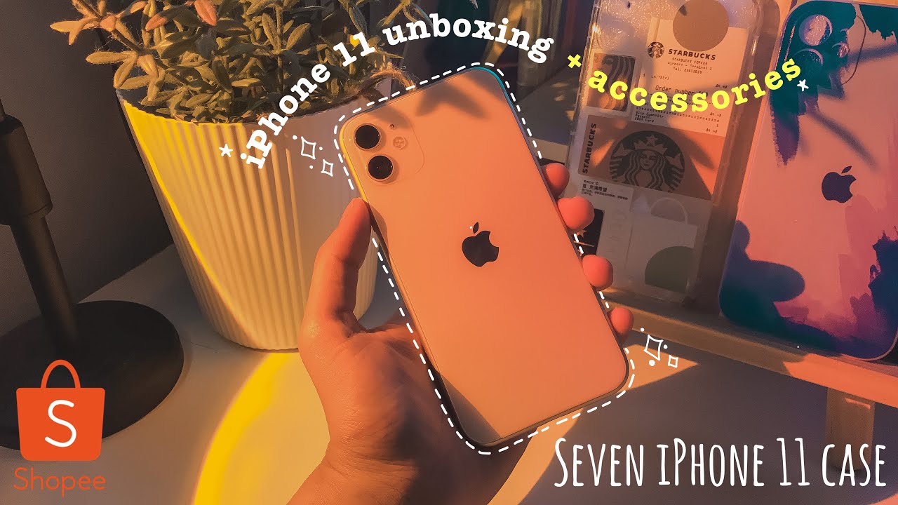 iphone 11 unboxing + accessories 2021 | white 256GB | aesthetics