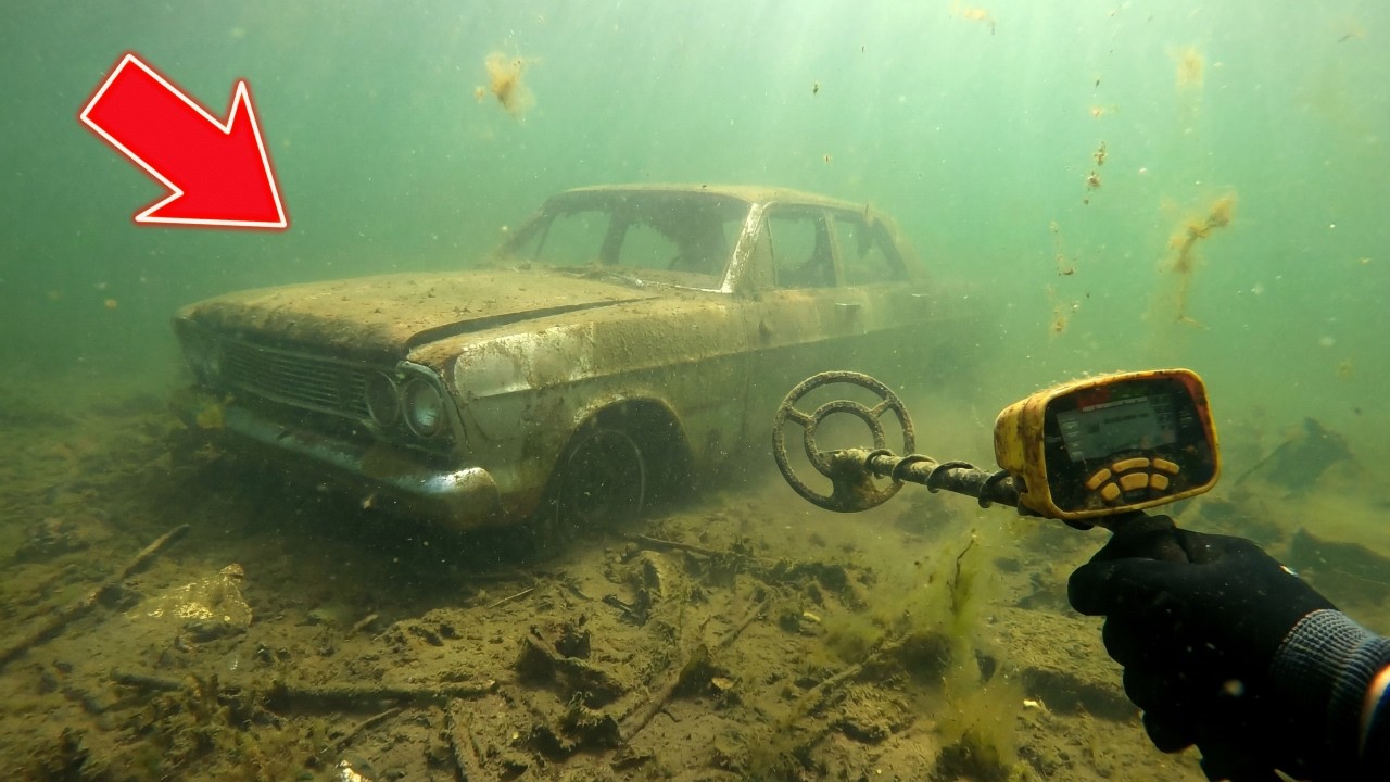 ACHEI O CARRO ROUBADO? Mergulho com cilindro revela segredo do rio.