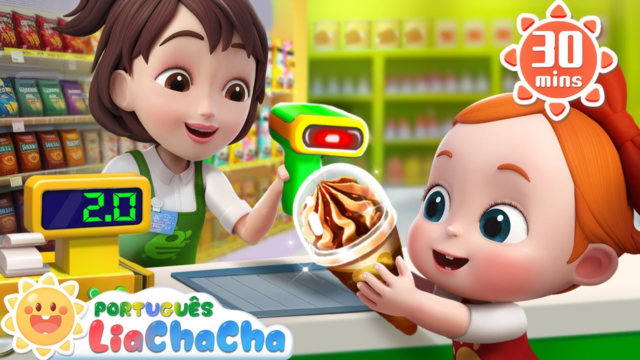 Lia e ChaCha Passam o Dia no Mercado 🛒 | Segurança no Mercado | LiaChaCha - Músicas Infantis