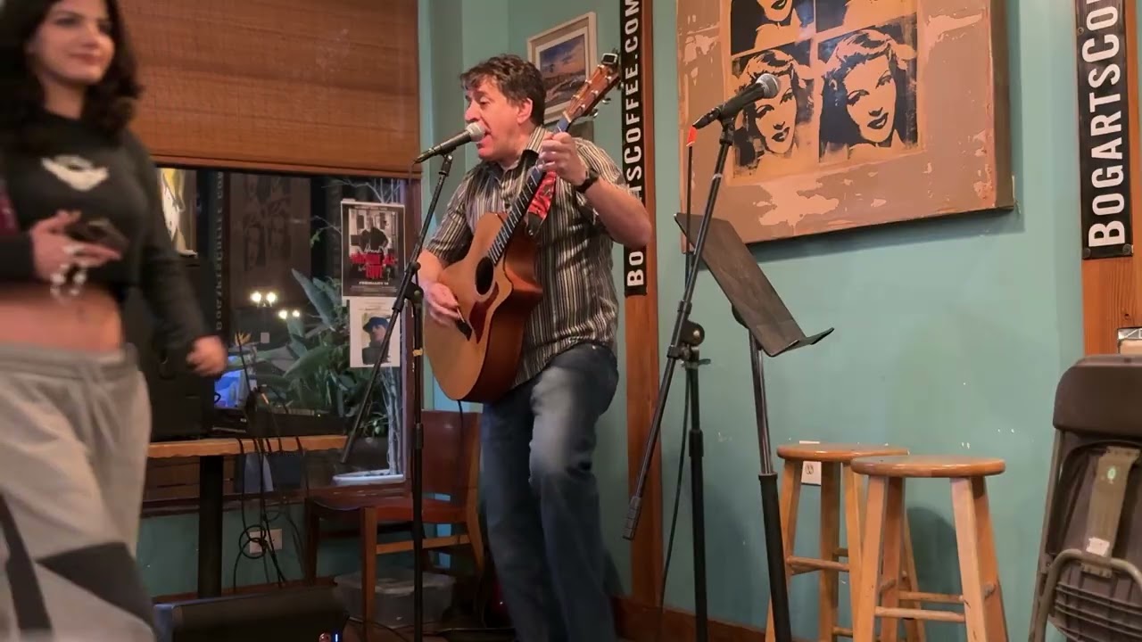 Jefferson Blues by Jefferson at Bogart's Coffee House open mic, Seal Beach CA