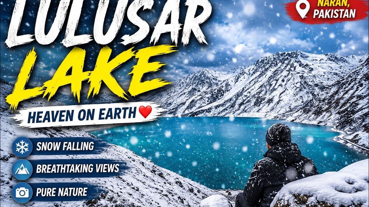Lulusar Lake Snowfall ❄️ | Heaven on Earth in Naran Kaghan | Pakistan's Most Beautiful Lake 🇵🇰 :::