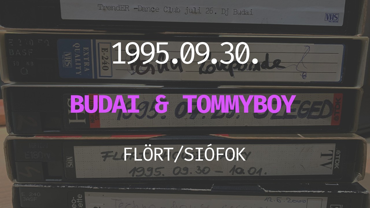 Flört 1995 48 órás nyárzáró Budai, Tommyboy, Jutasi, Rob-o