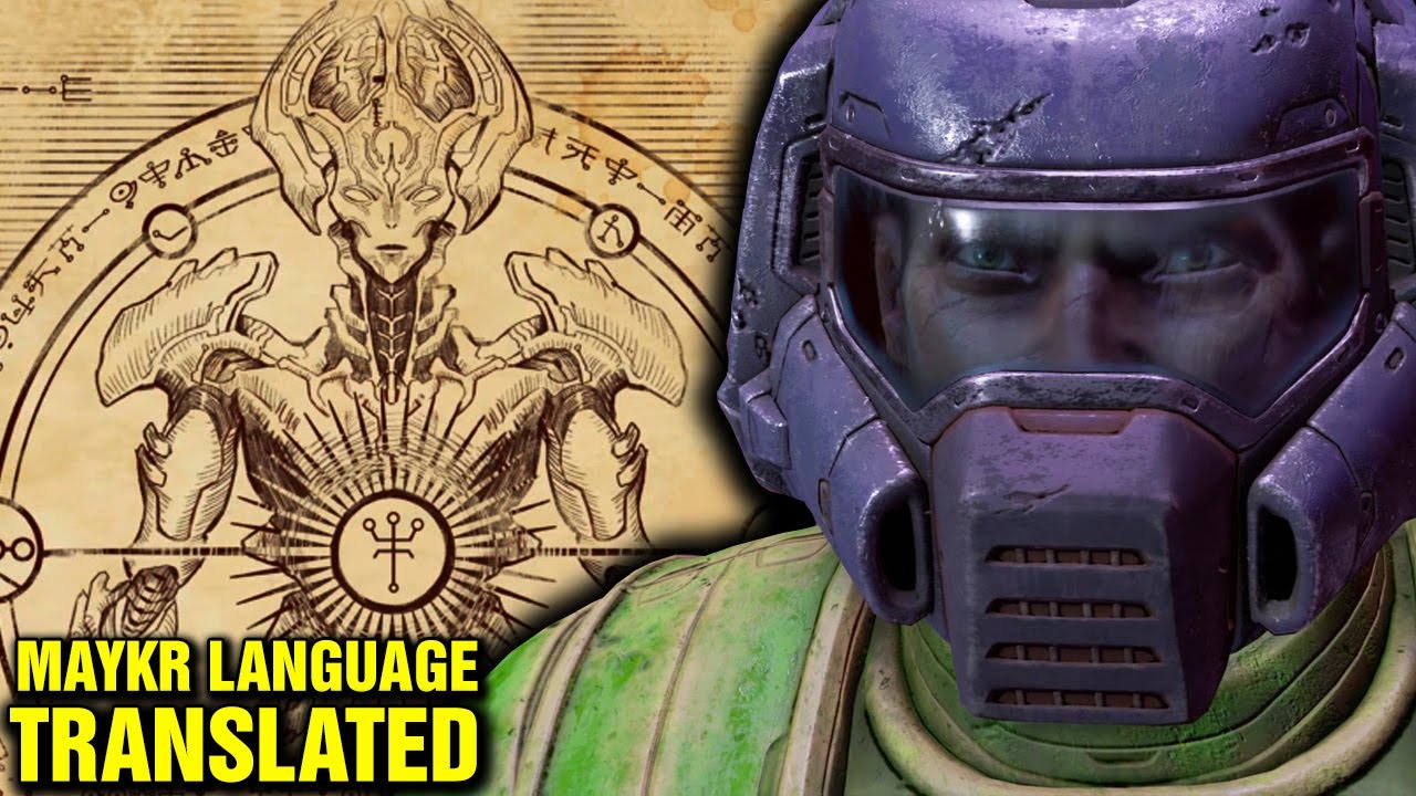Doom Eternal New Lore - Maykr Language Text Translated - Book of the Seraphs Secrets Explained