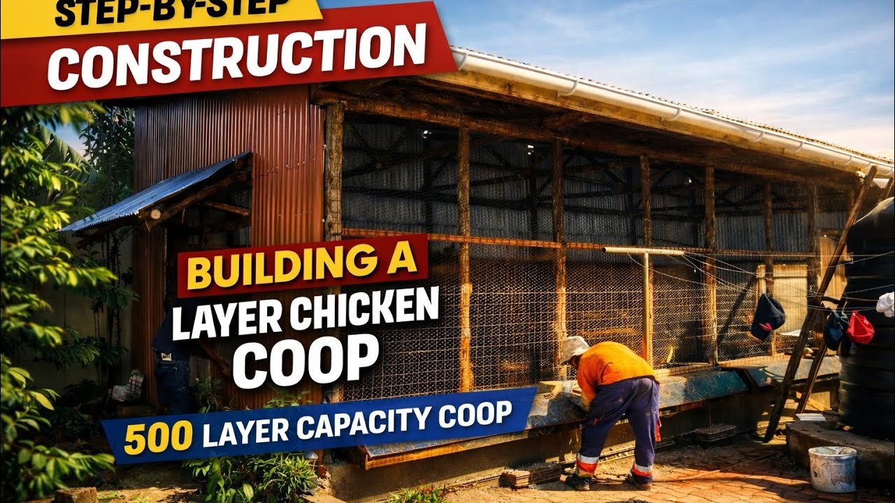 Step-step construction of a cheap chicken coop