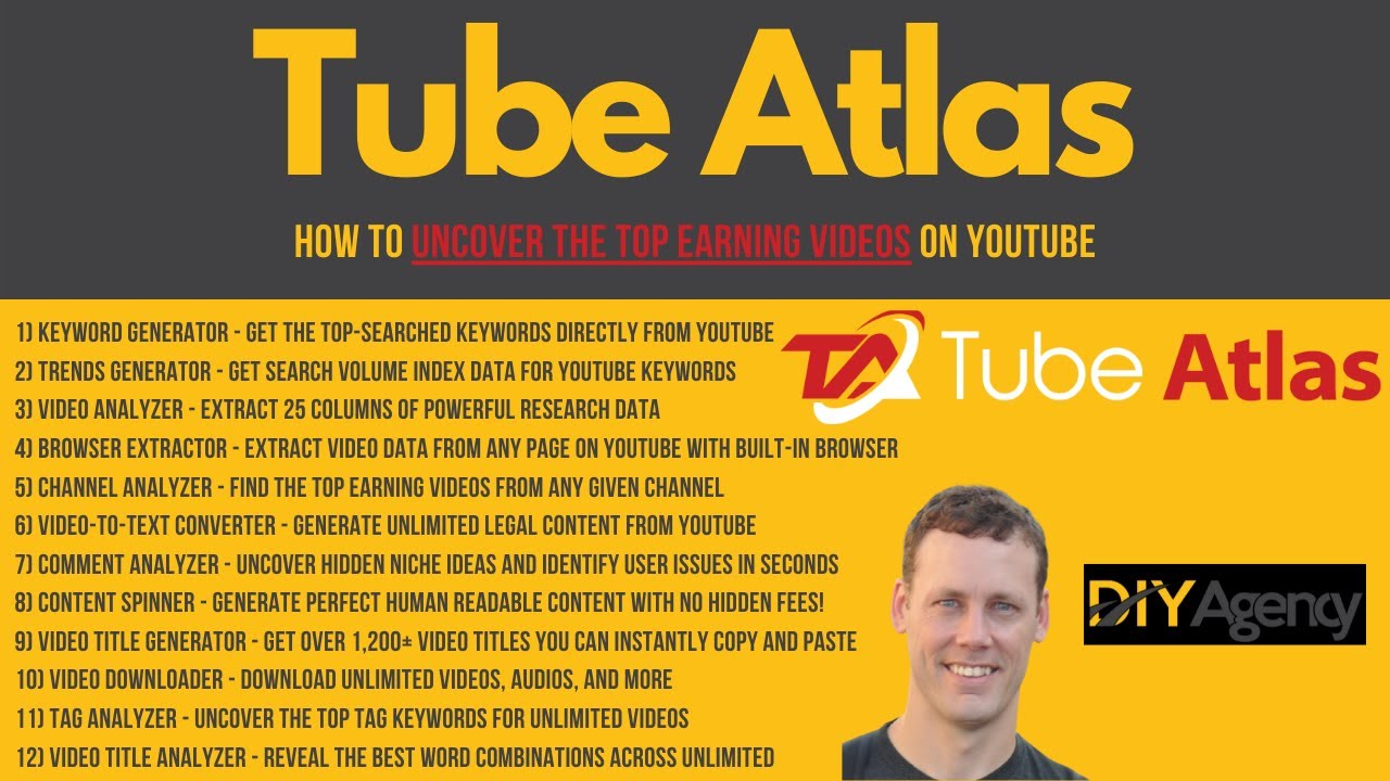 Tube Atlas | Ultimate YouTube Keyword Research Tool - 12+ Built-in Tools