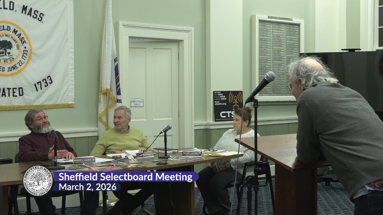 Sheffield Selectboard Meeting, March 2, 2026