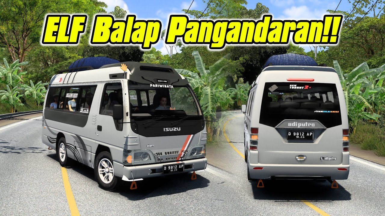 Travel Balap!! ELF Pangandaran Ngebut di Jalur Berkelok l ETS 2 INDONESIA