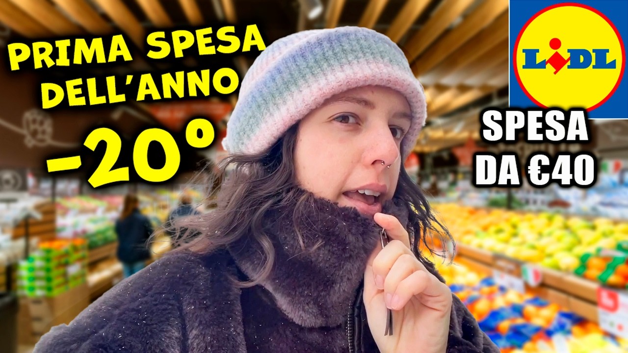 LA NOSTRA SPESA AL LIDL con -20° fuori 🛒 🥶 freddo polare in Polonia!