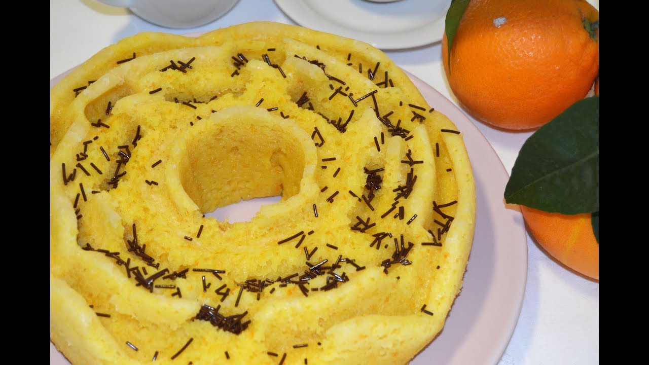 Bizcocho de naranja al microondas (Receta fácil)