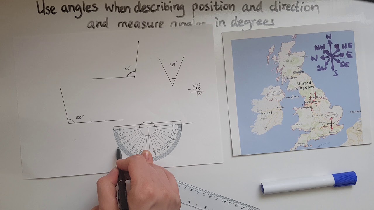 L1.26.1 Functional Skills Maths Level 1: Use bearings and measure angles in degrees