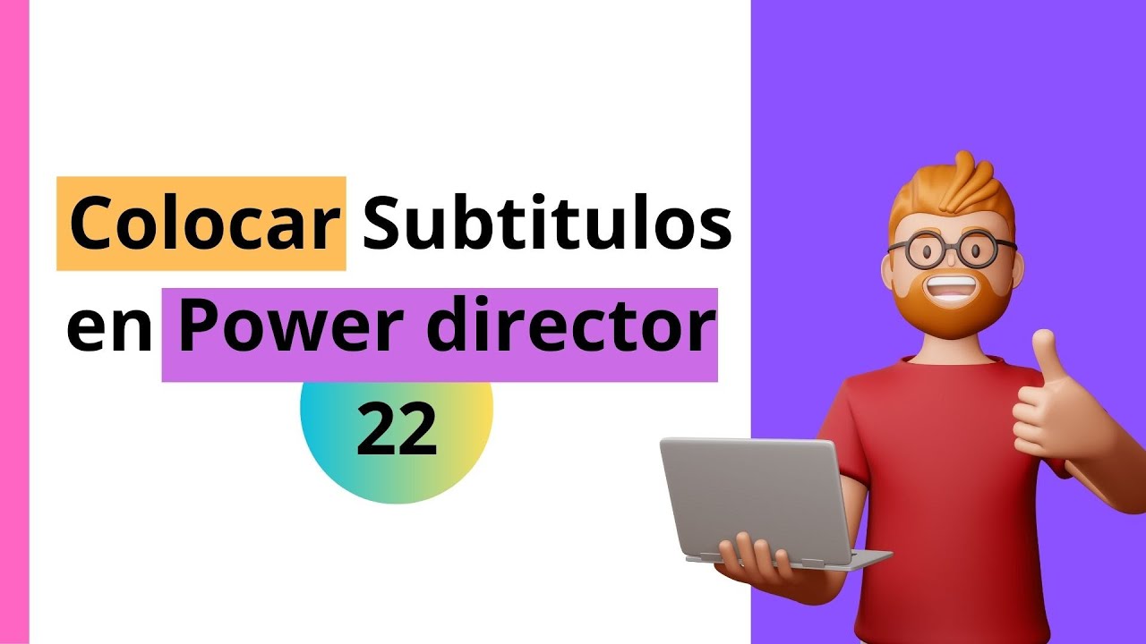 Crea subtitulos  con   power director 22 (2024)