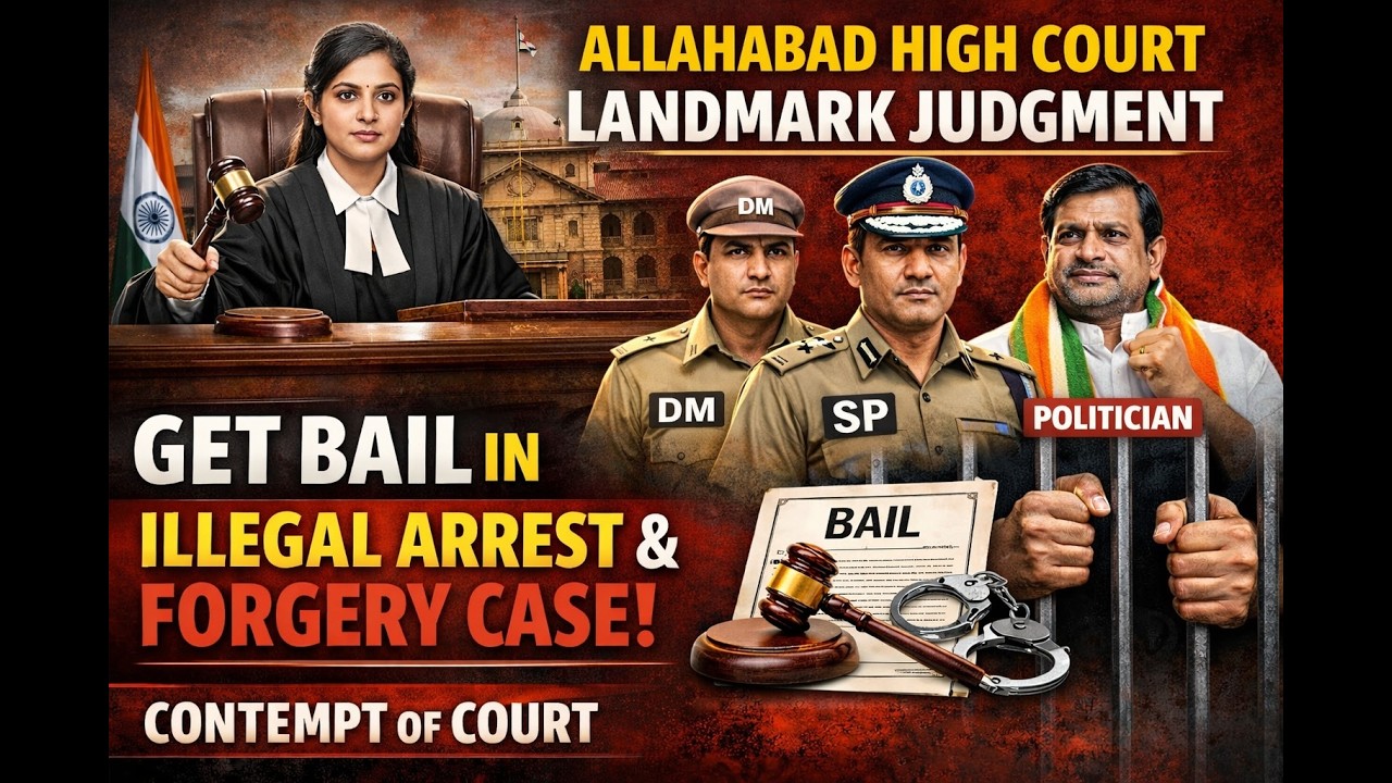 Allahabad High Court Landmark Judgment: Judicial Officer Above DM & SP | Bail in Illegal Arrest Case