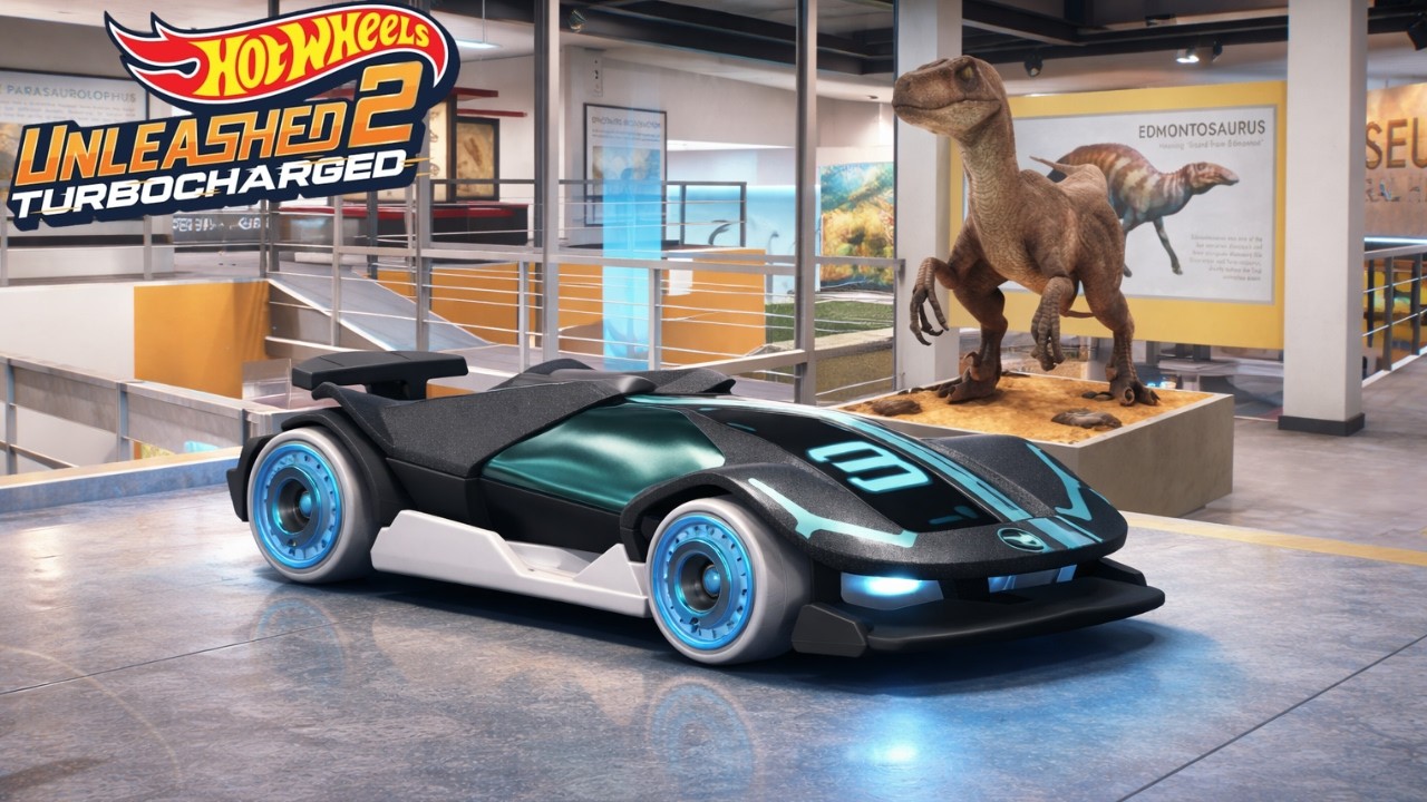Hot Wheels Unleashed 2 Turbocharged: In The Museum Of Dinosaurs With Cyber Car