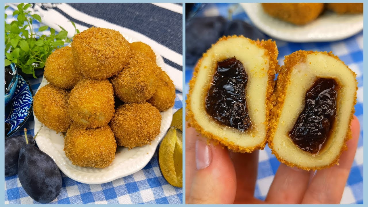 Galuste cu prune, varianta rapida, FARA CARTOFI