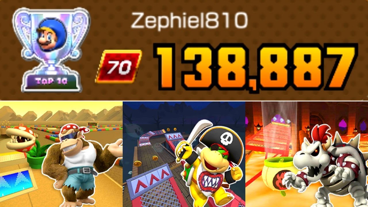 Mario Kart Tour - RANKED Dry Bowser Cup 138k (Kamek Tour Part 2)