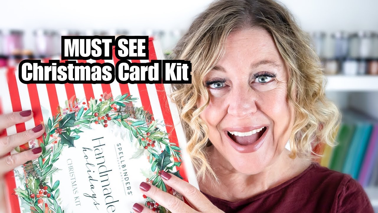 NEW Spellbinders Unboxing Handmade Holidays Christmas Kit  + Card Ideas